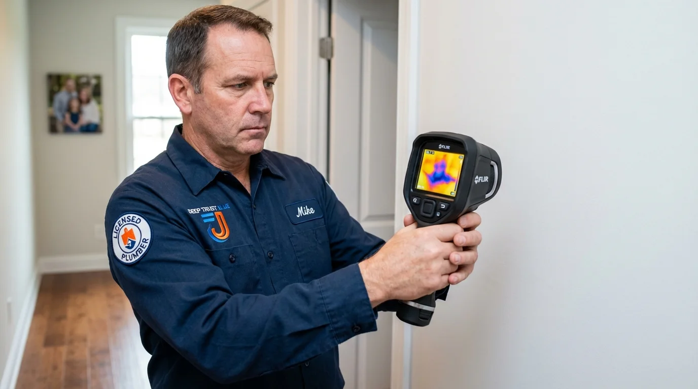 Thermal imaging leak detection by Johns Plumbing LLC in Hackleburg